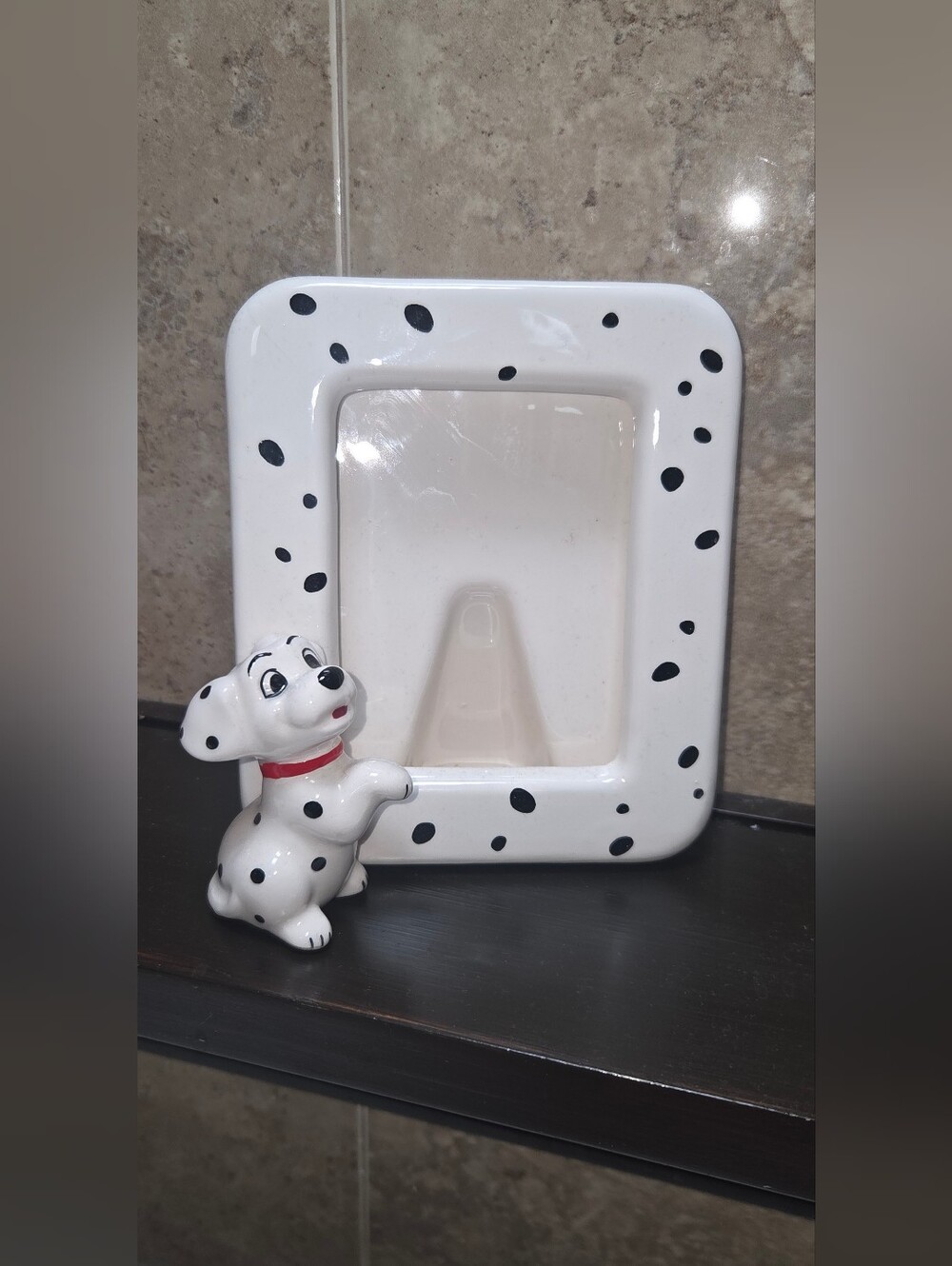 Vintage 101 Dalmatian Ceramic Photo Frame